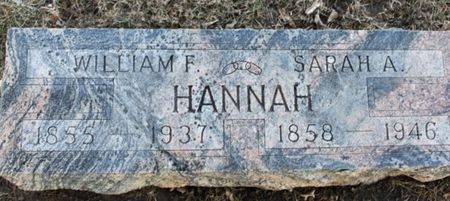 HANNAH, WILLIAM FRANKLIN - Page County, Iowa | WILLIAM FRANKLIN HANNAH 