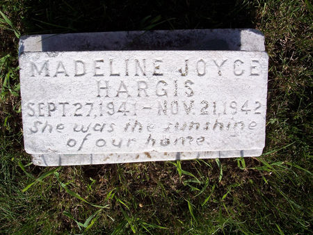HARGIS, MADELINE JOYCE - Page County, Iowa | MADELINE JOYCE HARGIS 