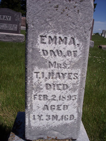 HAYES, EMMA - Page County, Iowa | EMMA HAYES 