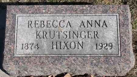 HIXON, REBECCA ANNA - Page County, Iowa | REBECCA ANNA HIXON 