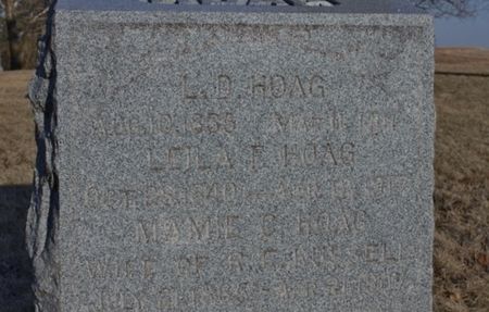 CLARK HOAG, LEILA FREDERICA - Page County, Iowa | LEILA FREDERICA CLARK HOAG 