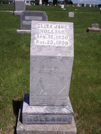 MCNEES HOLLAND, ELIZA JANE - Page County, Iowa | ELIZA JANE MCNEES HOLLAND 