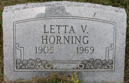 HORNING, LETTA V - Page County, Iowa | LETTA V HORNING 