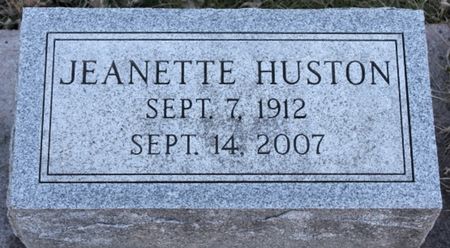 HUSTON, JEANETTE - Page County, Iowa | JEANETTE HUSTON 