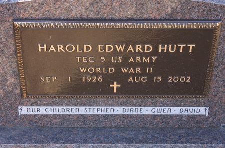 HUTT, HAROLD EDWARD - Page County, Iowa | HAROLD EDWARD HUTT 