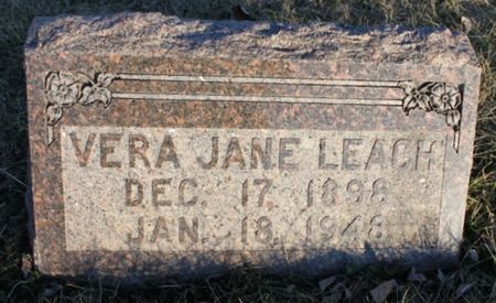 LEACH, VERA JANE - Page County, Iowa | VERA JANE LEACH 