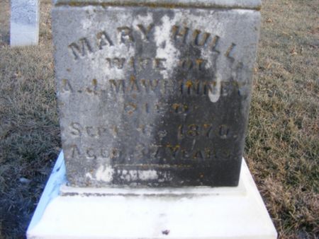 HULL MAWHINNEY, MARY - Page County, Iowa | MARY HULL MAWHINNEY 