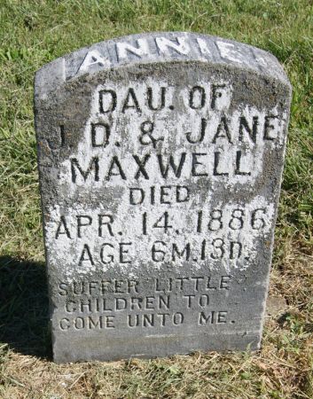 MAXWELL, ANNIE - Page County, Iowa | ANNIE MAXWELL 