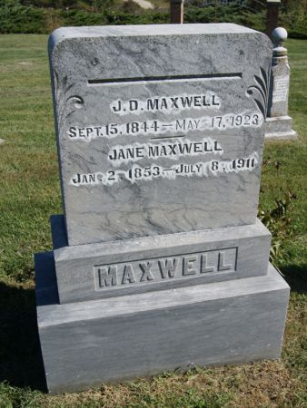 MAXWELL, JANE - Page County, Iowa | JANE MAXWELL 