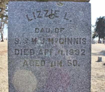 MCGINNIS, LIZZIE L. - Page County, Iowa | LIZZIE L. MCGINNIS 