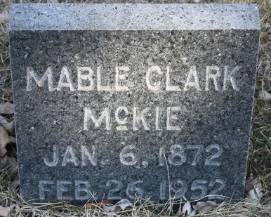 CLARK MCKIE, MABLE - Page County, Iowa | MABLE CLARK MCKIE 