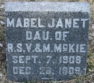 MCKIE, MABEL JANET - Page County, Iowa | MABEL JANET MCKIE 