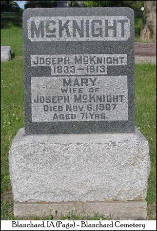 MCKNIGHT, MARY - Page County, Iowa | MARY MCKNIGHT 