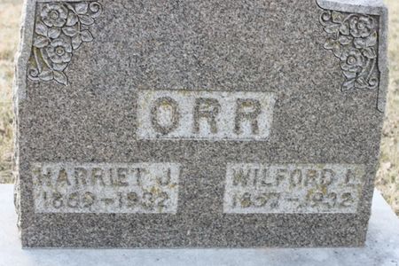 WHEELER ORR, HARRIET JANE - Page County, Iowa | HARRIET JANE WHEELER ORR 
