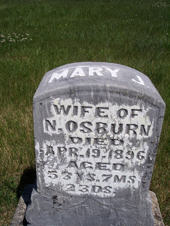 OSBURN, MARY J. - Page County, Iowa | MARY J. OSBURN 
