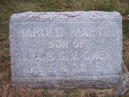 OWEN, HAROLD MARTIN - Page County, Iowa | HAROLD MARTIN OWEN 