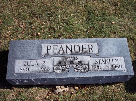 PFANDER, ZULA P. - Page County, Iowa | ZULA P. PFANDER 