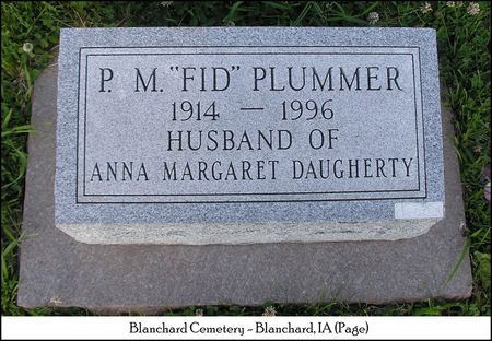PLUMMER, P. M. (FID) - Page County, Iowa | P. M. (FID) PLUMMER 