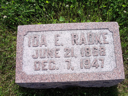 RADKE, IDA E. - Page County, Iowa | IDA E. RADKE 