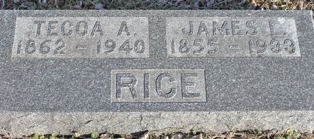 RICE, TECOA A. - Page County, Iowa | TECOA A. RICE 
