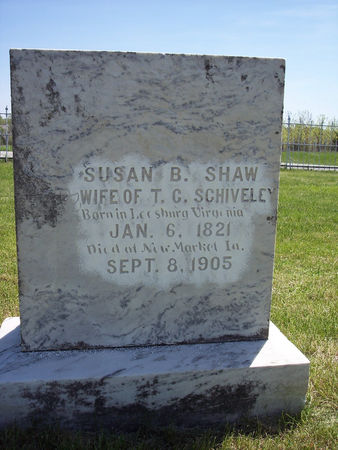 SHAW SCHIVELEY, SUSAN B. - Page County, Iowa | SUSAN B. SHAW SCHIVELEY 