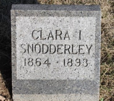SNODDERLEY, CLARA ISABELLA - Page County, Iowa | CLARA ISABELLA SNODDERLEY 
