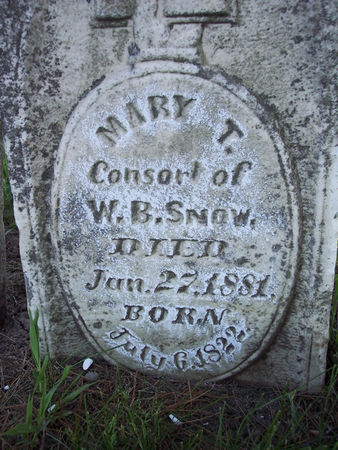SNOW, MARY T. - Page County, Iowa | MARY T. SNOW 