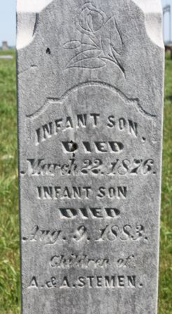 STEMEN, INFANT SON 2 - Page County, Iowa | INFANT SON 2 STEMEN 