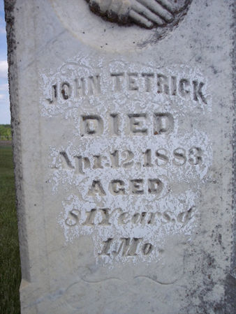 TETRICK, JOHN - Page County, Iowa | JOHN TETRICK 