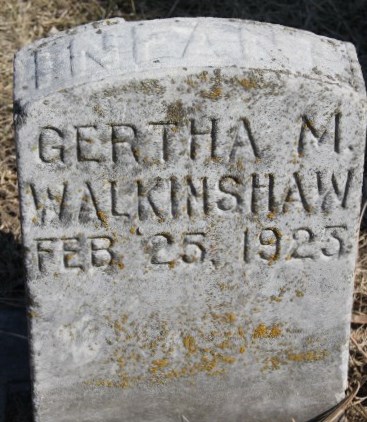WALKINSHAW, GERTHA M. - Page County, Iowa | GERTHA M. WALKINSHAW 