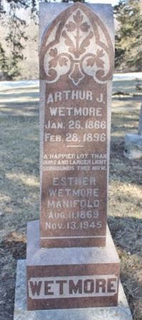 WETMORE-MANIFOLD, ESTHER - Page County, Iowa | ESTHER WETMORE-MANIFOLD 