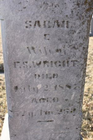 WRIGHT, SARAH E. - Page County, Iowa | SARAH E. WRIGHT 