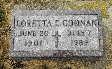 COONAN, LORETTA ELIZABETH - Palo Alto County, Iowa | LORETTA ELIZABETH COONAN 