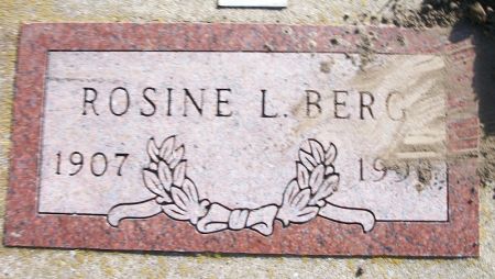 BERG, ROSINE L. - Plymouth County, Iowa | ROSINE L. BERG 