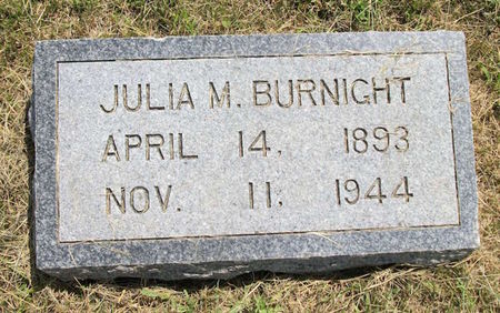 BURNIGHT, JULIA M. - Plymouth County, Iowa | JULIA M. BURNIGHT 