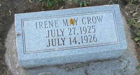 CROW, IRENE MAY - Plymouth County, Iowa | IRENE MAY CROW 
