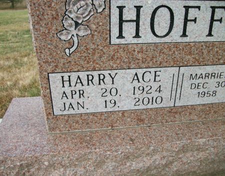 HOFFMAN, HARRY ACE - Plymouth County, Iowa | HARRY ACE HOFFMAN 
