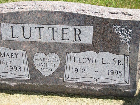 LUTTER, LLOYD L. SR. - Plymouth County, Iowa | LLOYD L. SR. LUTTER 
