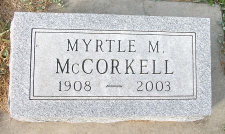 MCCORKELL, MYRTLE M. - Plymouth County, Iowa | MYRTLE M. MCCORKELL 