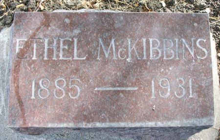 MCKIBBINS, ETHEL - Plymouth County, Iowa | ETHEL MCKIBBINS 
