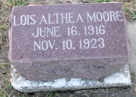 MOORE, LOIS ALTHEA - Plymouth County, Iowa | LOIS ALTHEA MOORE 