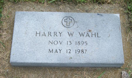 WAHL, HARRY W. - Plymouth County, Iowa | HARRY W. WAHL 