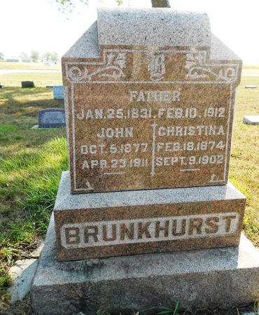 BRUNKHURST, CHRISTINA - Pocahontas County, Iowa | CHRISTINA BRUNKHURST 