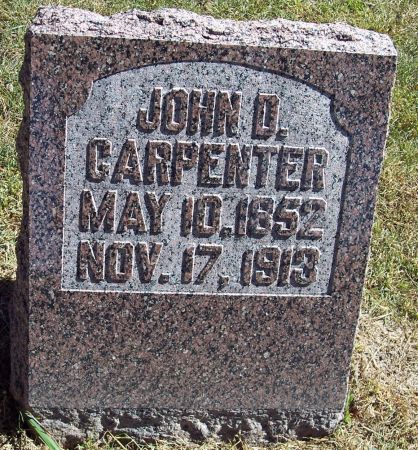 CARPENTER, JOHN DANIEL - Pocahontas County, Iowa | JOHN DANIEL CARPENTER 