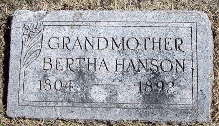 HANSON, BERTHA - Pocahontas County, Iowa | BERTHA HANSON 