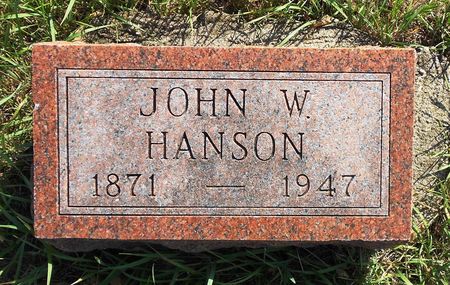HANSON, JOHN W - Pocahontas County, Iowa | JOHN W HANSON 
