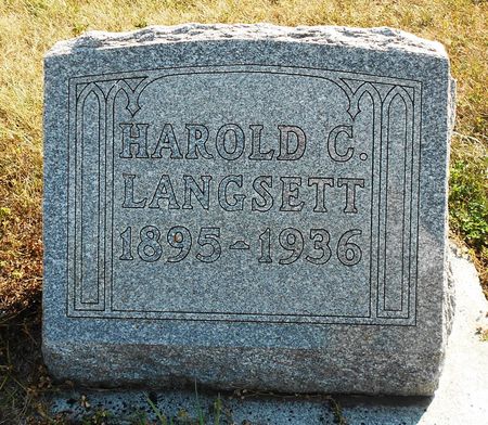 LANGSETT, HAROLD CHARLES - Pocahontas County, Iowa | HAROLD CHARLES LANGSETT 