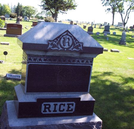RICE, FAMILY MEMORIAL - Pocahontas County, Iowa | FAMILY MEMORIAL RICE 