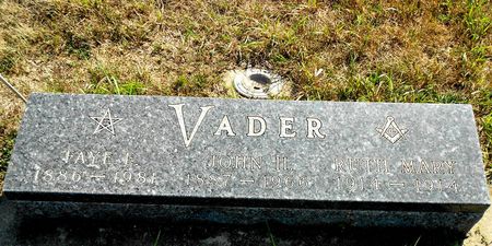 VADER, RUTH MARY - Pocahontas County, Iowa | RUTH MARY VADER 
