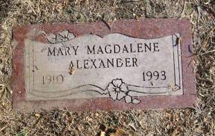ALEXANDER, MARY MAGDALENE - Polk County, Iowa | MARY MAGDALENE ALEXANDER 